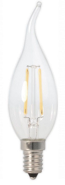 Светодиодная filament лампа свеча на ветру C37, E14 5 Вт Холодный свет  фото 1
