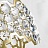 Дизайнерская люстра с декором из стеклянных кристаллов HONIG 3 плафона  фото 7