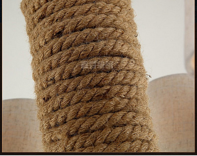 Industrial Rope Chandelier A фото 6
