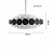 Люстра Doria Leuchten hanging lamp 50 см   Черный фото 11