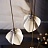 Дизайнерский подвесной светильник с каплевидным плафоном из нефритового фарфора в форме белого бутона LEA фото 17