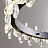 Светодиодная люстра с цветочным декором из граненых стеклянных бусин на кольцевом каркасе FLORETTA 40 см   фото 12
