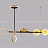 Реечный светильник со светодиодными дисками и вращающимися кольцами и декором в виде птиц JUGGLE черный фото 4