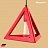 Подвесной светильник треугольник Красный фото 2