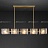 Серия рядных светильников с прямоугольными плафонами из рельефного стекла на прямых и ломаных рейках FABIOLA LONG фото 14