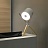 Настольная дизайнерская лампа в скандинавском стиле на деревянной треноге Светлое дерево Черный фото 6