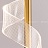 Серия подвесных светодиодных светильников с завитым лентовидным плафоном с точечным паттерном ORNELLA фото 10