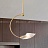 Дизайнерский светильник с тремя листовидными плафонами из рельефного стекла на металлических полукольцах INGELIV C фото 12