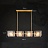 Серия рядных светильников с прямоугольными плафонами из рельефного стекла на прямых и ломаных рейках FABIOLA LONG фото 10