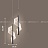 Серия подвесных светодиодных светильников с завитым лентовидным плафоном с точечным паттерном ORNELLA фото 5