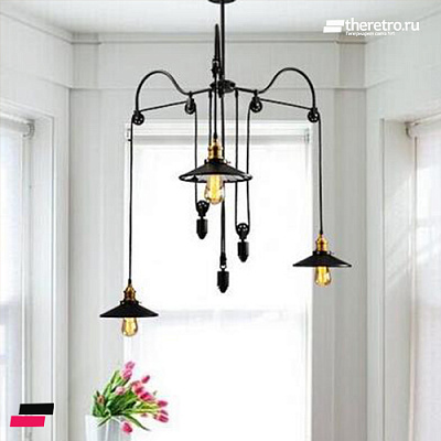 Loft Industry Punk Mirrors Chandelier Кофейный металлик фото 7