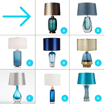 Heathfield&Co Table Lamps Blue фото 4