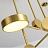 Светодиодная потолочная люстра с плафонами на штангах TECHNUM LED GOLD фото 3