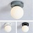 Серия потолочных люстр с матовыми стеклянными плафонами круглой формы BOARD ORB 1 плафон Белый фото 4