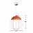 Светильник в скандинавском стиле MESH Оранжевый фото 11