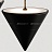 Подвесной светодиодный светильник в виде комбинации белого дисковидного плафона и черного подвесного конуса CIARA фото 6