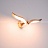 Настенный светильник с изогнутыми плафонами, стилизованными под крылья птицы FLYER A фото 7