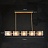 Серия рядных светильников с прямоугольными плафонами из рельефного стекла на прямых и ломаных рейках FABIOLA LONG фото 5