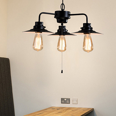 Industrial Retro Chandelier фото 5