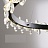 Светодиодная люстра с цветочным декором из граненых стеклянных бусин на кольцевом каркасе FLORETTA 80 см   фото 5