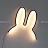 Настольный светильник ins Miffy Rabbit Белый фото 6