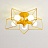 Минималистские потолочные люстры в форме звезды ASTERI Желтый фото 6